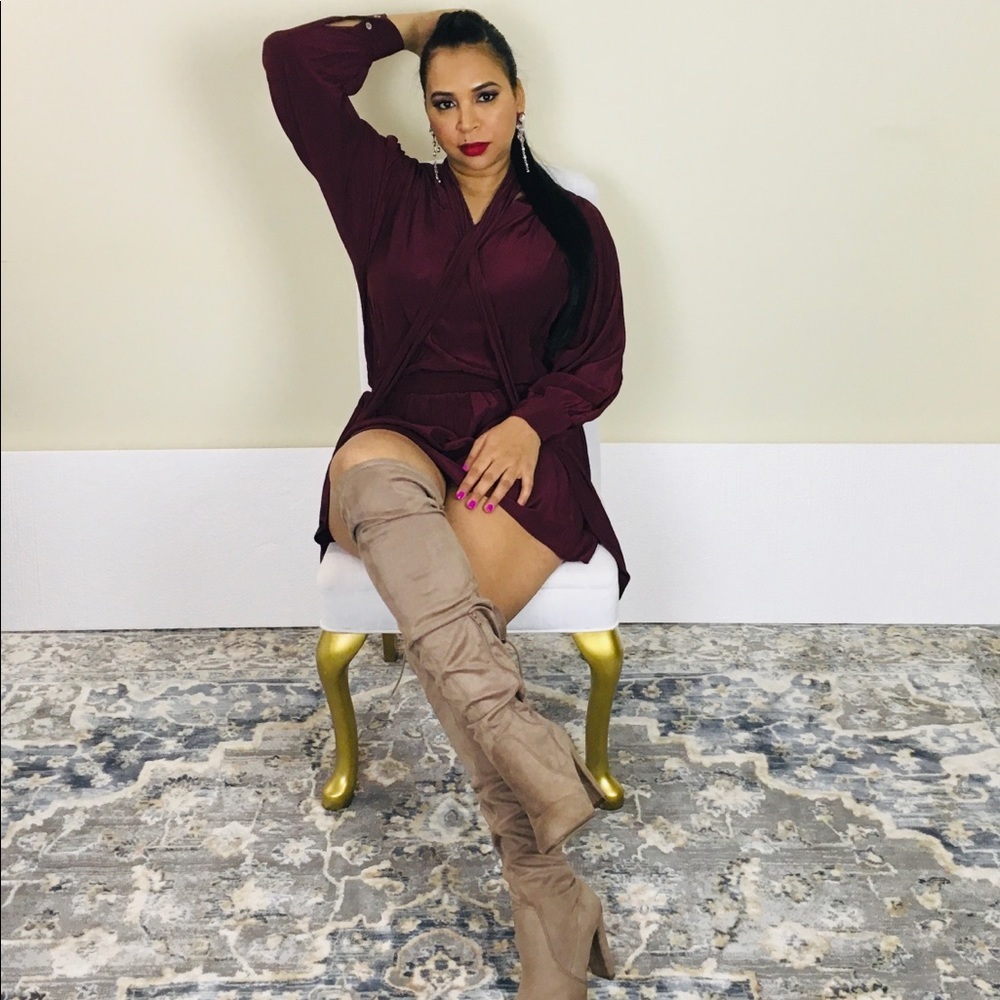 NWT Ramy Brook Women's Winslow Mini Dress Maroon Size S